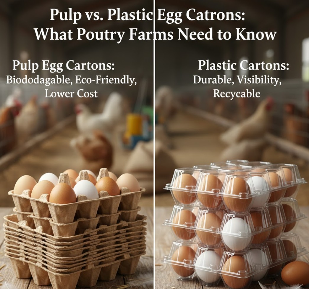 Pulp vs. Plastic Egg Cartons: What Poultry Farms Need to Know