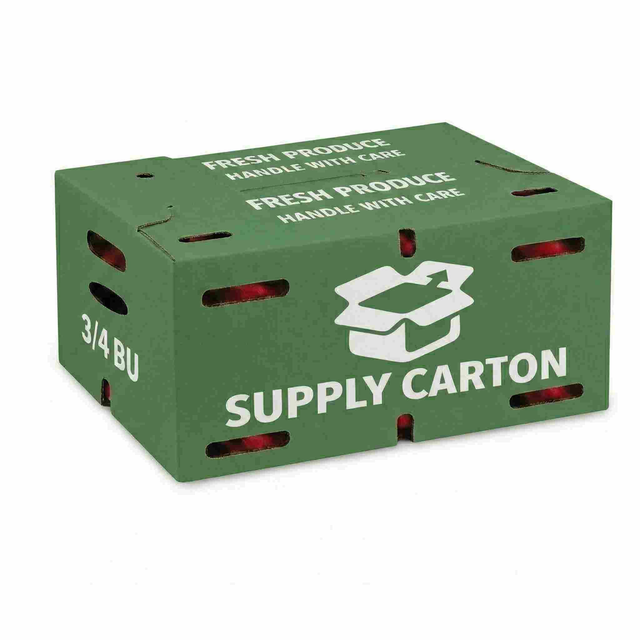 Wax Alternavtive Produce Box - 3/4 Bushel